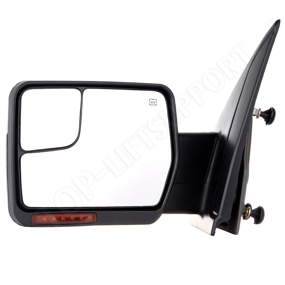 Chrome Power Heated Driver Side View Mirror with LED Signal for F-150 (2004–2014)