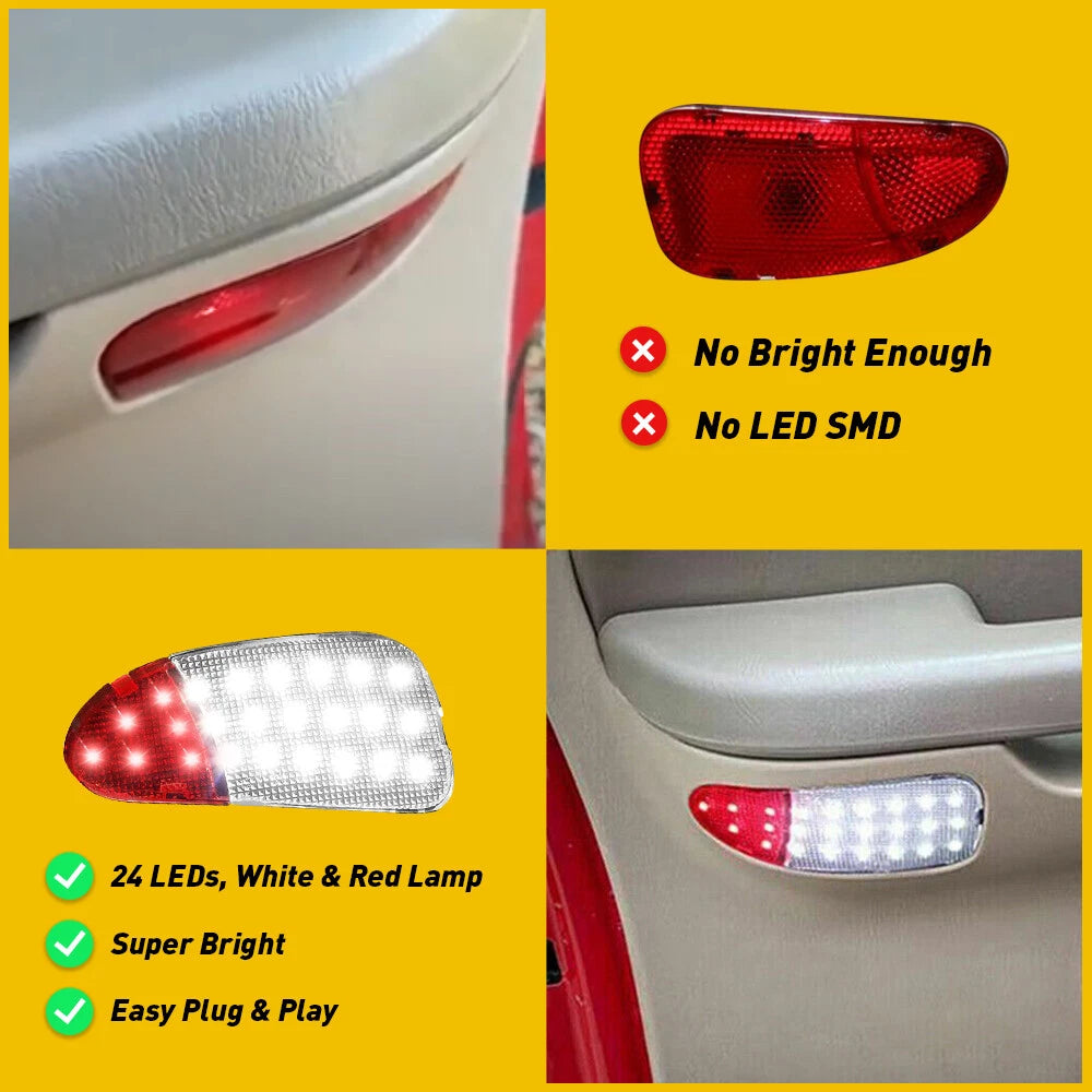 Pair LED Interior Door Panel Lamps for Ford F150 F250 (1997–2004)