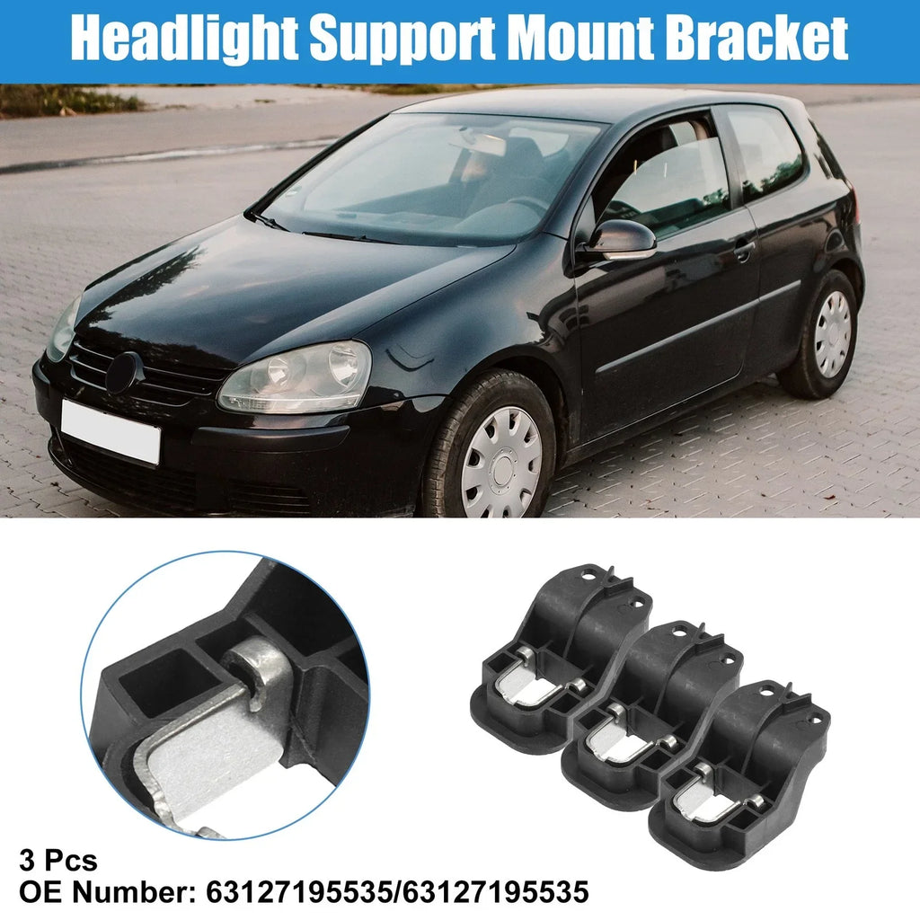 3 x Left/Right Headlight Support Mount Bracket for BMW X5 E70 X6 E71