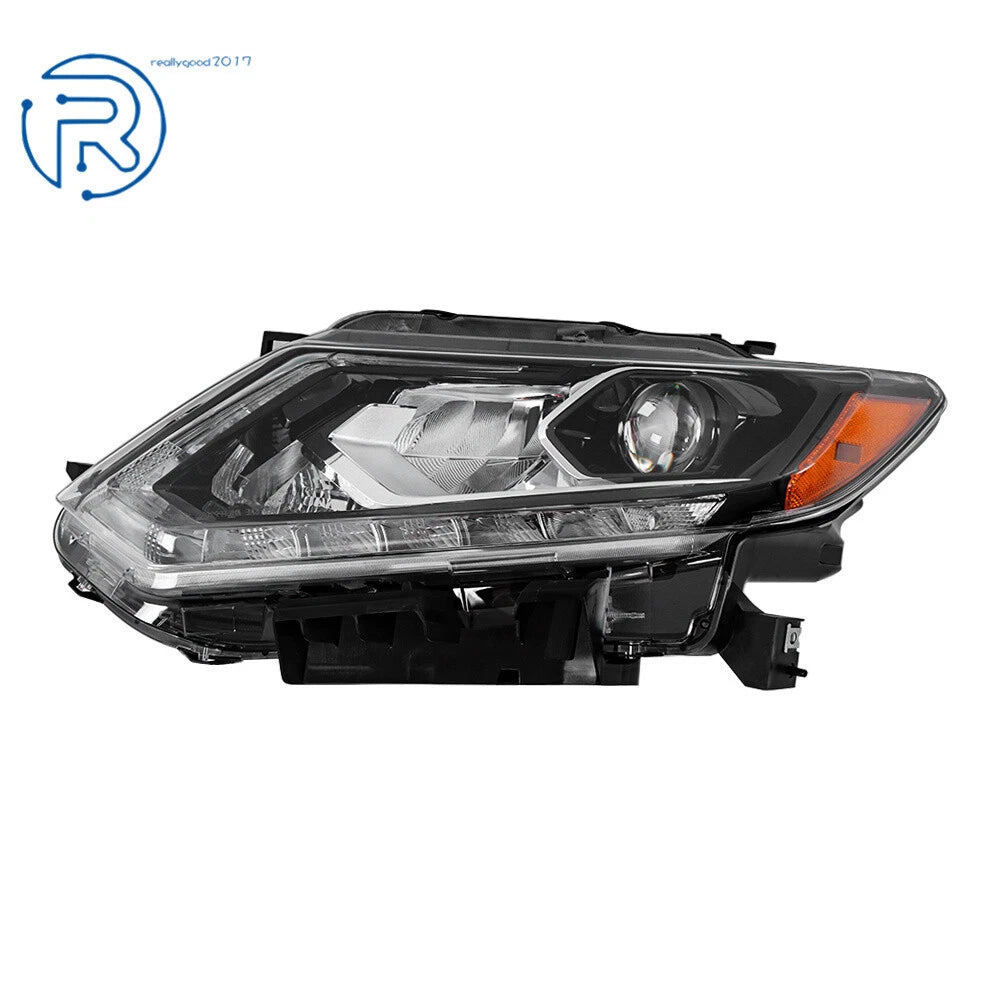 Black LED Headlight for Nissan Rogue (2014-2016) Left Side Assembly