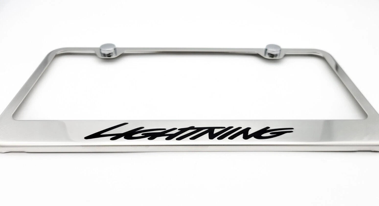 Chrome Stainless License Plate Frame for Ford F-150 Lightning (2022–2024)