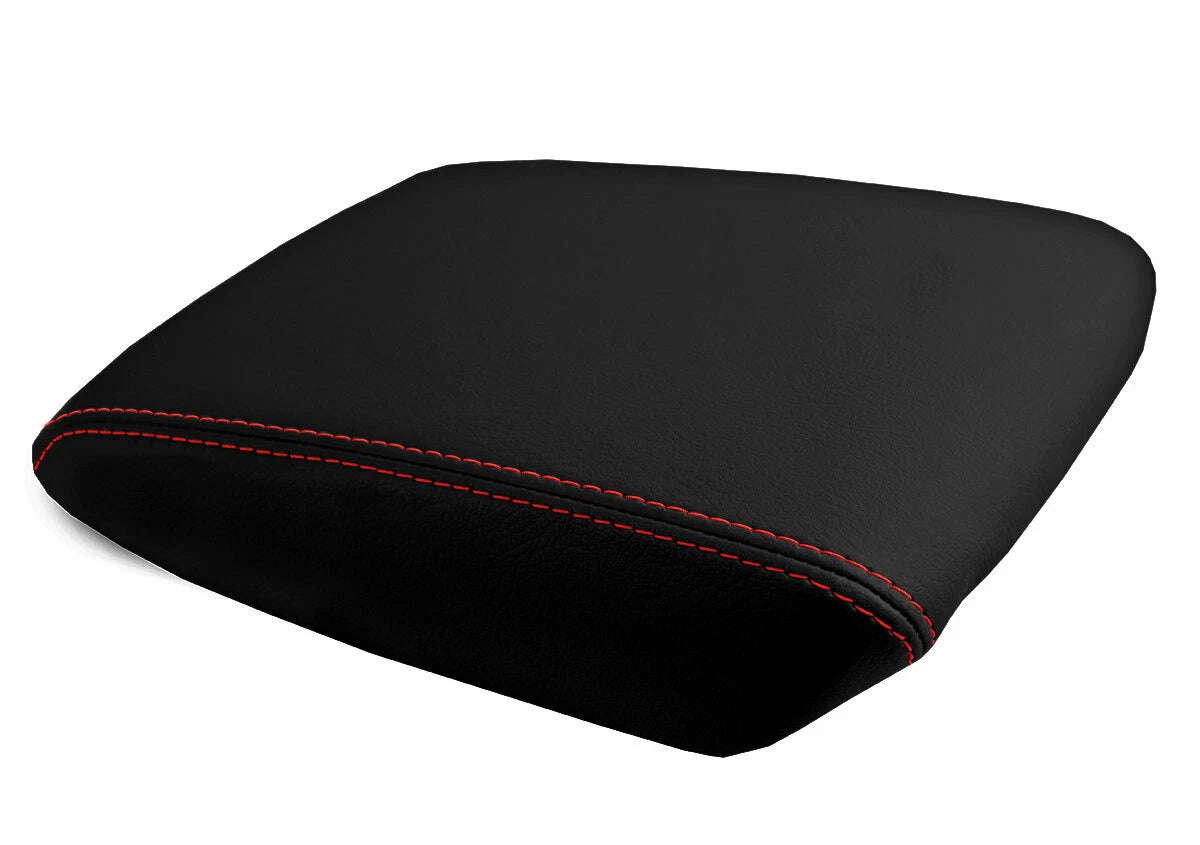 Armrest Cover for Acura TL (2004–2008) Leather Red Stitch