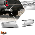 Rear Bumper End Cap for Ford Ranger (2019–2023) Chrome, w/o Parking Sensor Holes