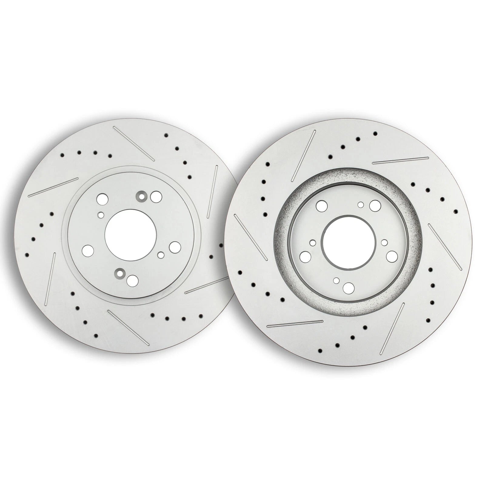 Set of 2 Front Disc Rotors + Ceramic Brake Pads for Honda Accord Acura TSX