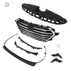 Front Chrome Grille, Radiator Cover, Bumper Lid & 4 Brackets for Elantra (2017–2018)