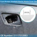 Front Left Washer Nozzle Cover Cap No. 51117332683 for BMW 528i (2014–2016) White