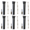 Set of 6 Double Iridium Spark Plugs & Ignition Coil Boot Kit for Ford Escape V6 (2001–2012)
