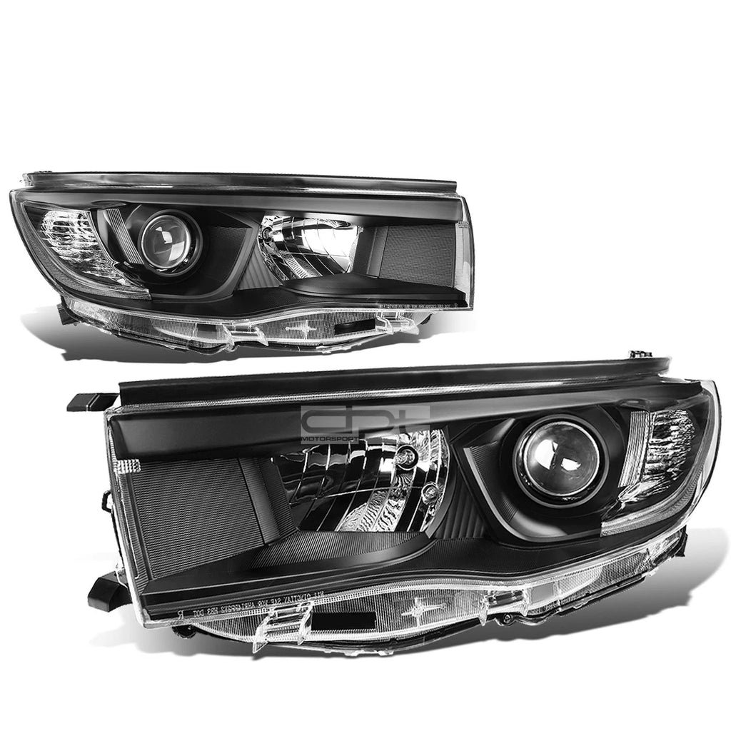 Projector Headlight for Toyota Highlander (2014–2016) - Black Housing, Clear Corner