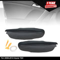 2X Black Leather Armrest Covers for Acura TSX (2009â2014)