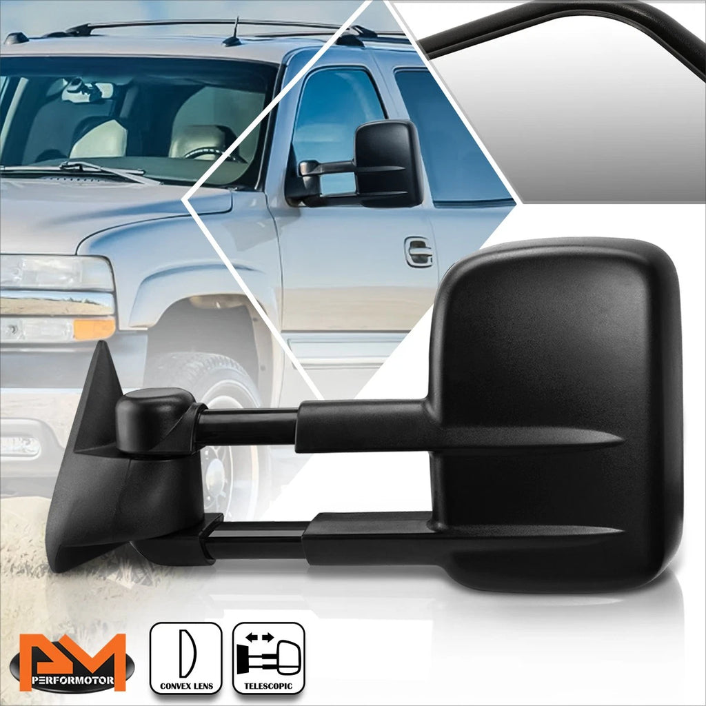 Manual Adjust Towing Mirror Left for Chevy Silverado/GMC Sierra (1999–2006)