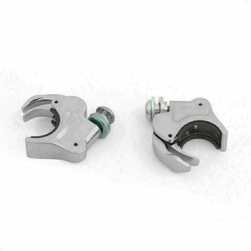 Chrome 39mm Windshield Clamps for Harley Dyna Sportster XL 883 1200 (1991–2023)