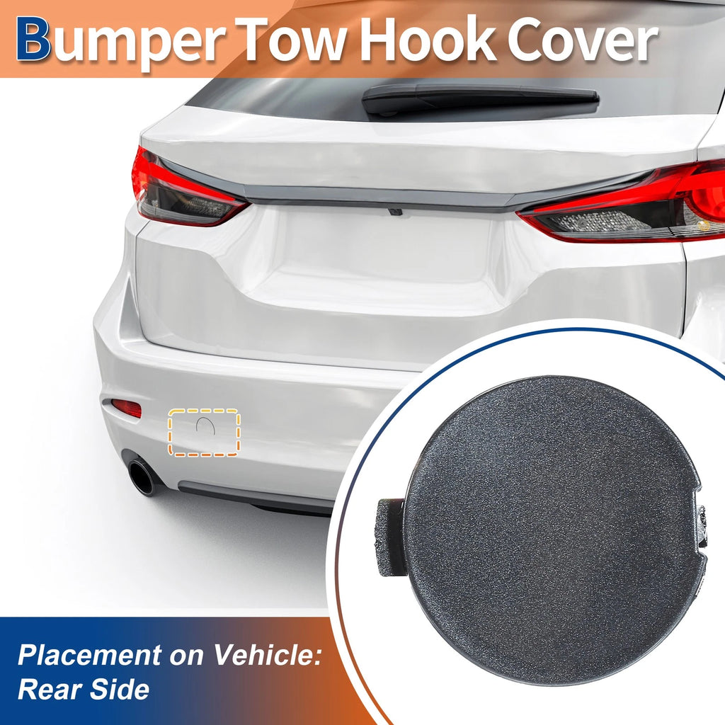 Rear Left Tow Hook Cover for Mazda 6 Atenza (2018–2021) Meteor Gray