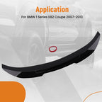 ABS Wing Spoiler for BMW 1 Series E82 (2007-2013) Gloss Black
