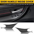 2X Door Inside Handle Cover Black for BMW 3 Series 328i 2012–2018