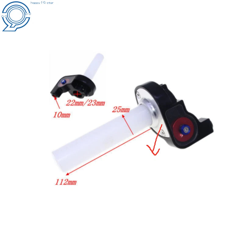 Twist Throttle Handle Grip with Cable for ATV Dirt Bike (50-250CC)