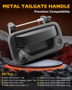 Metal Tailgate Latch Handle w/ Camera Hole for Ford F150 F250 F350 (2004–2016)