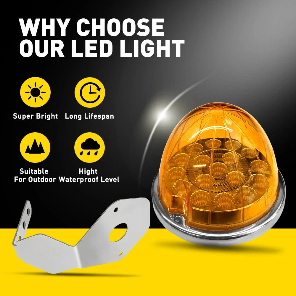 Amber LED Clearance Marker Lights for Truck Trailer (4-40X)