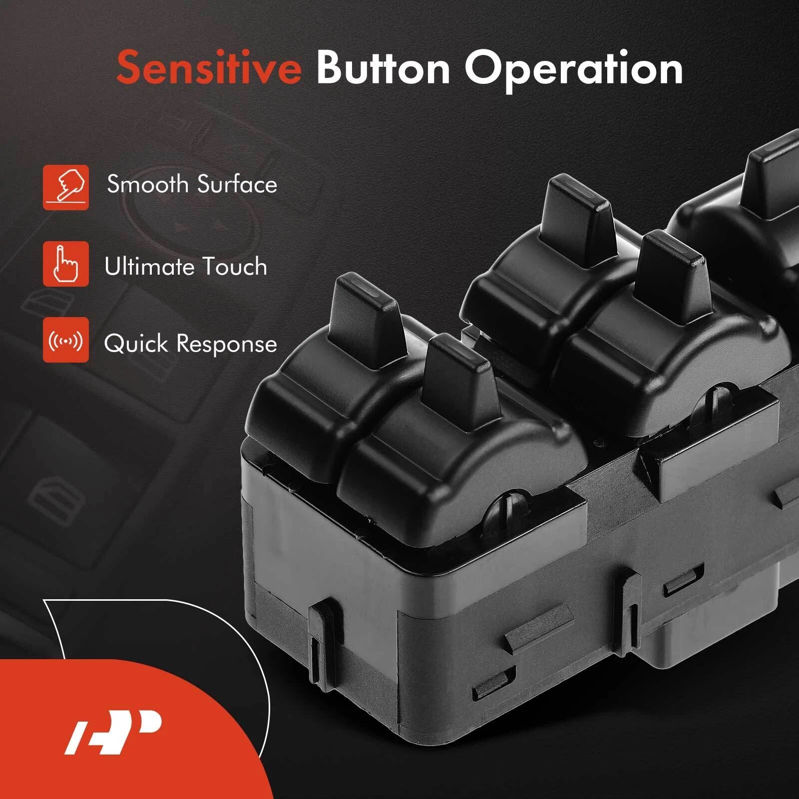 Front Left Power Window Switch for Pontiac Grand Prix (2004-2008) Sedan