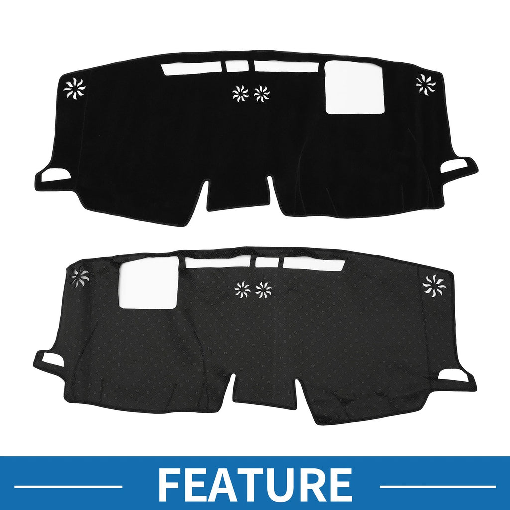 Dashboard Cover Mat for Toyota Sienna (2021–2024) HUD Sun Protector Black