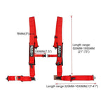 Set of 4 3 Inch Universal 4 Point Seat Belts for Go Kart Off Road