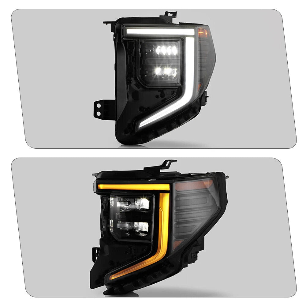 Full LED Headlight for GMC Sierra 1500 Elevation Pro SLE (2022–2026)