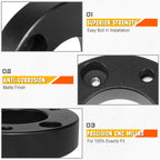 2X Aluminum 2.5" Leveling Front Strut Top Mount Lift Spacers for Ford F-150 (2004–2017)