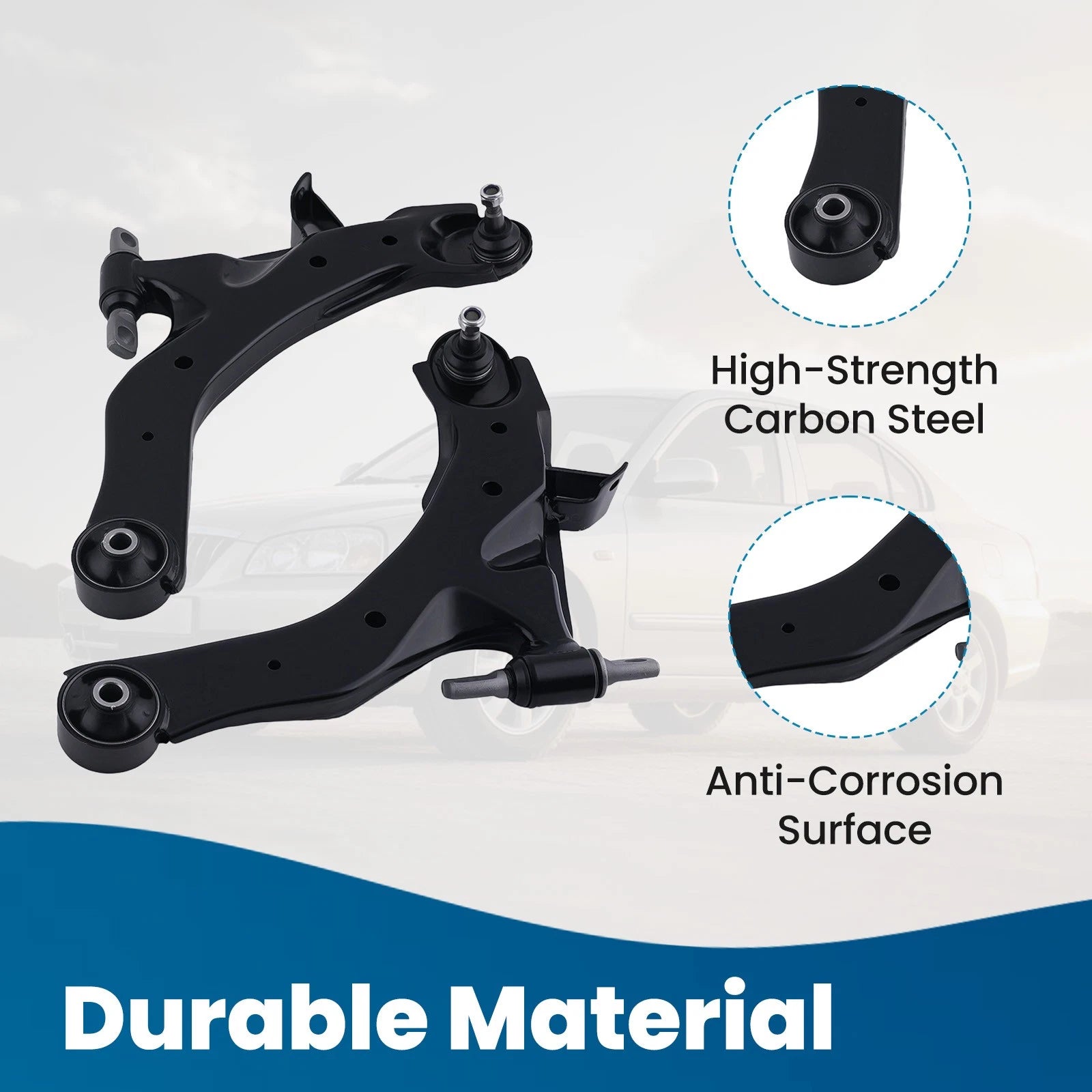 Front Lower Control Arm Ball Joint Set for Hyundai Elantra (2001–2006)