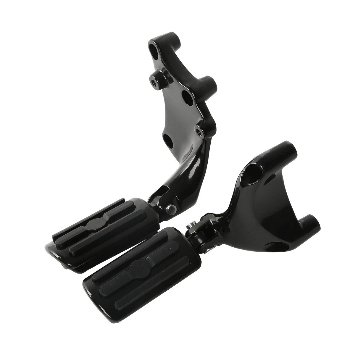 Footpegs with Mount Brackets for Harley Sportster XL 883 1200 (2014–2022) Black