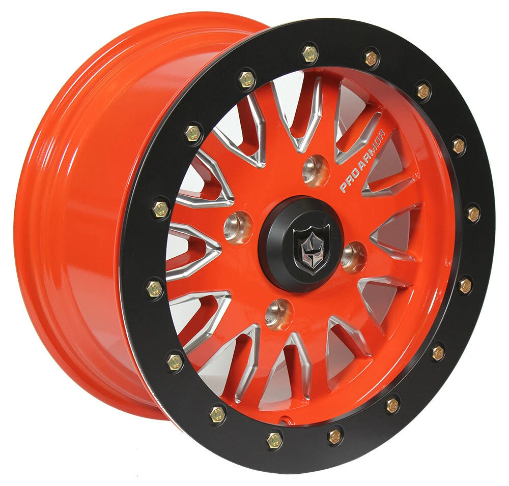Pro Armor Halo Milled Beadlock Wheel Rim for Can Am (15x7, 4/136, 4/137)