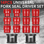 Set of 14 Fork Seal Installer Tools for Universal Motorcycle (35mm-50mm)