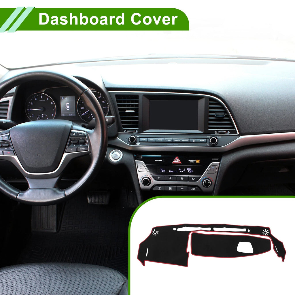 Dashboard Cover for Suzuki WagonR MH35S/MH55S (2013–2021) Black Red Anti-Slip
