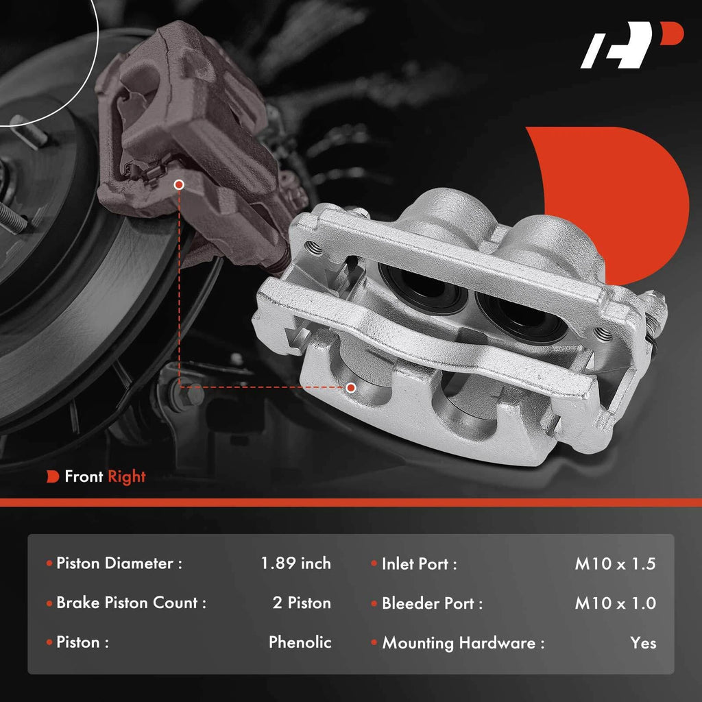 Front Right Brake Caliper for Chevy Trailblazer, GMC Envoy (2006-2009)
