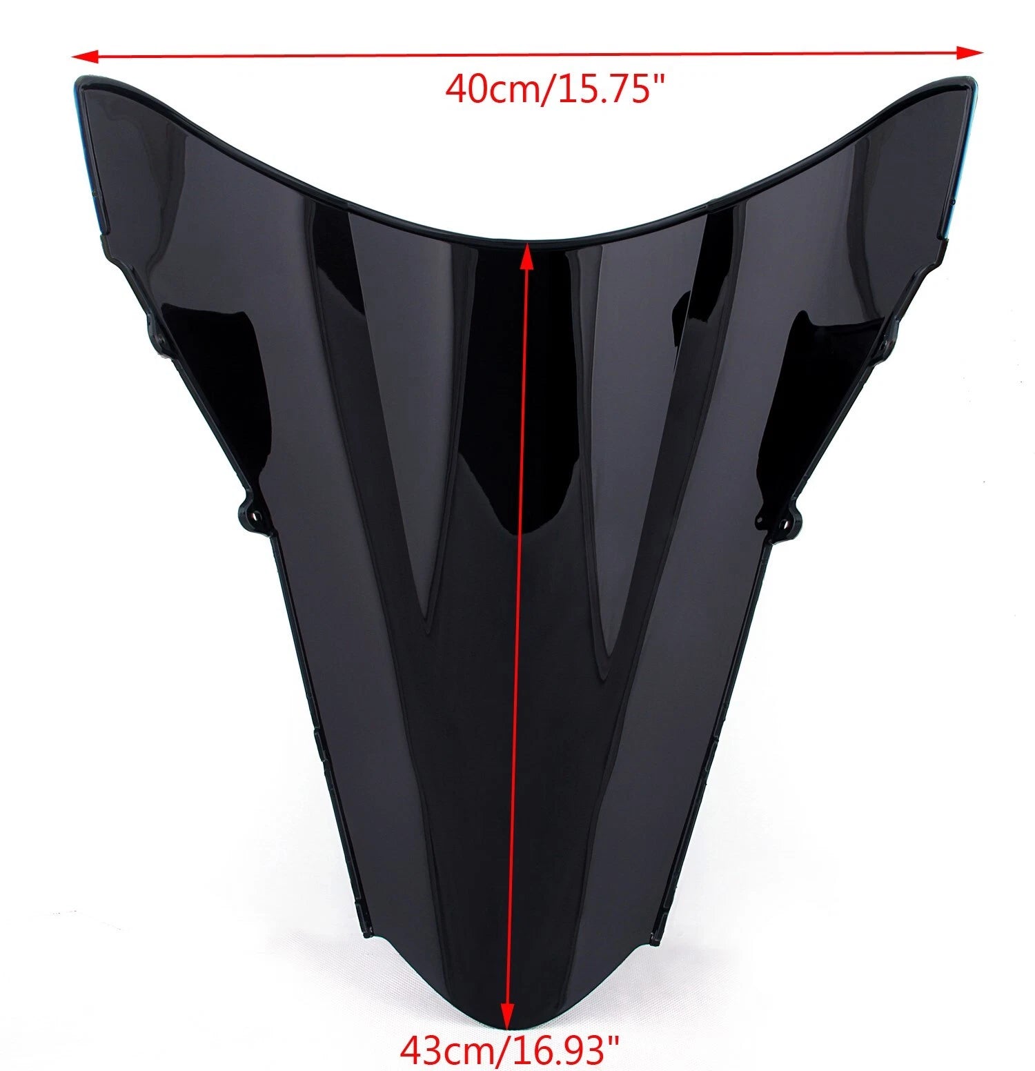 Double Bubble Windshield for Honda VFR800 (2002–2012) Black
