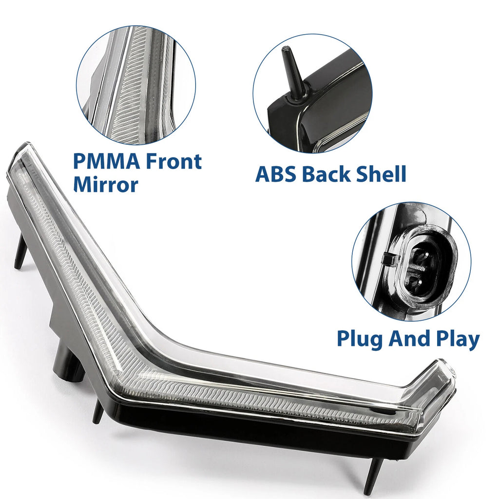 2X Front Fang Accent Light Turn Signal for Polaris RZR XP Turbo/1000 (2019–2022)