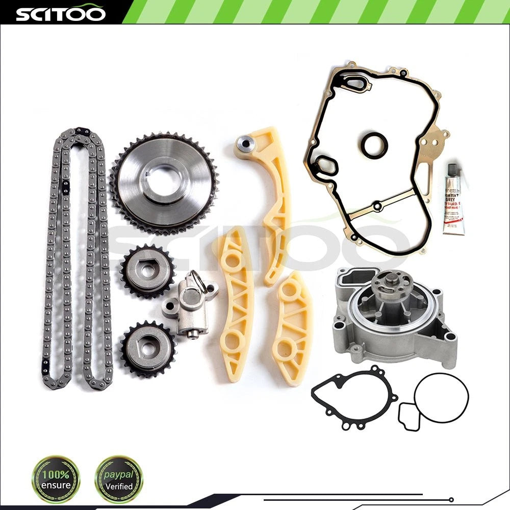 Water Pump and Timing Chain Kit Cover Gasket Set for Chevrolet Cobalt (2005–2008)