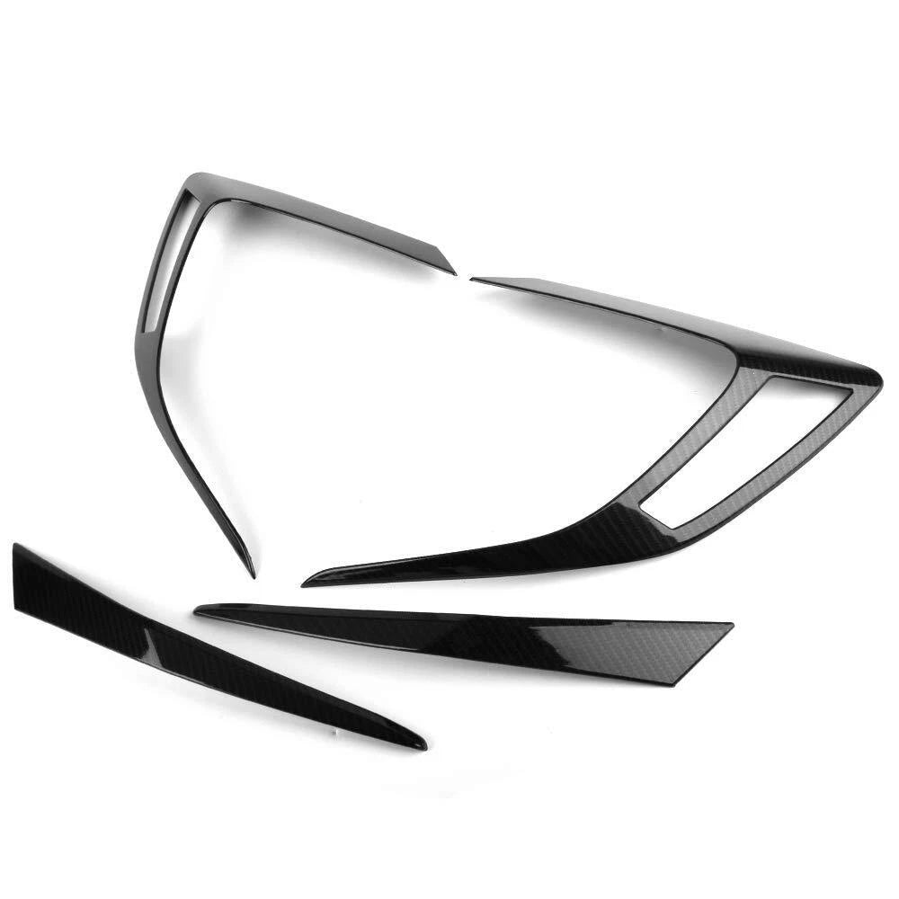 Carbon Fiber Rear Lamp Tail Light Panel Bezel for Honda Civic 2016-2021