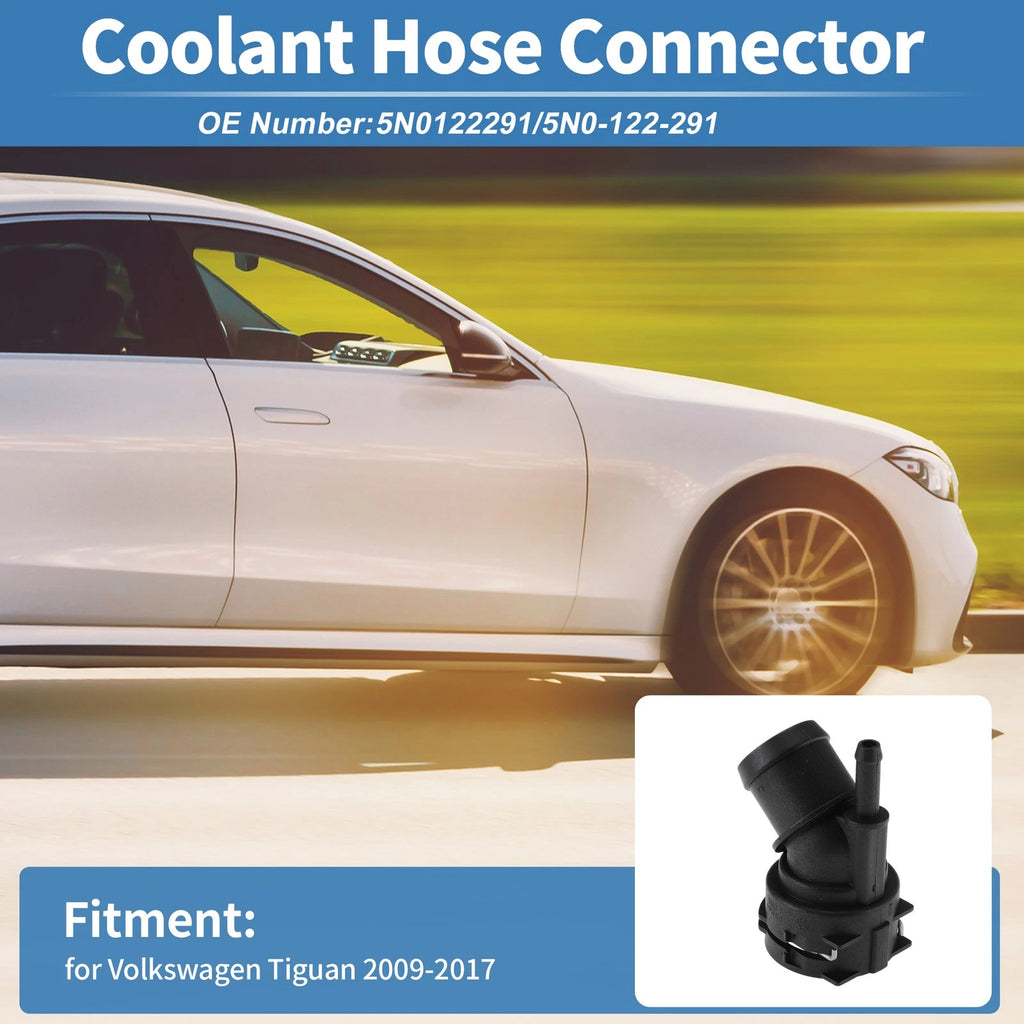 Engine Coolant Hose Connector for Volkswagen Tiguan (2009–2017) No. 5N0122291