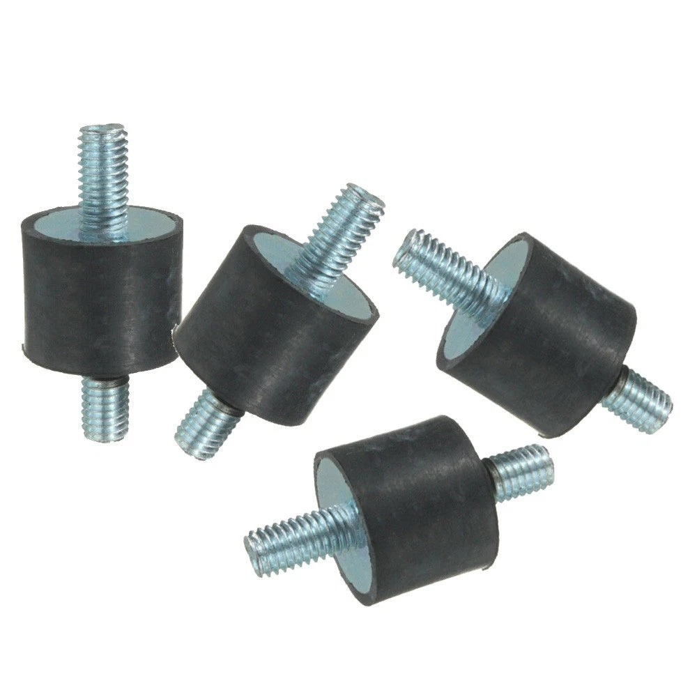 Set of 4 M8 Rubber Shock Absorber Mounts Vibration Isolator Bobbins 25x20mm