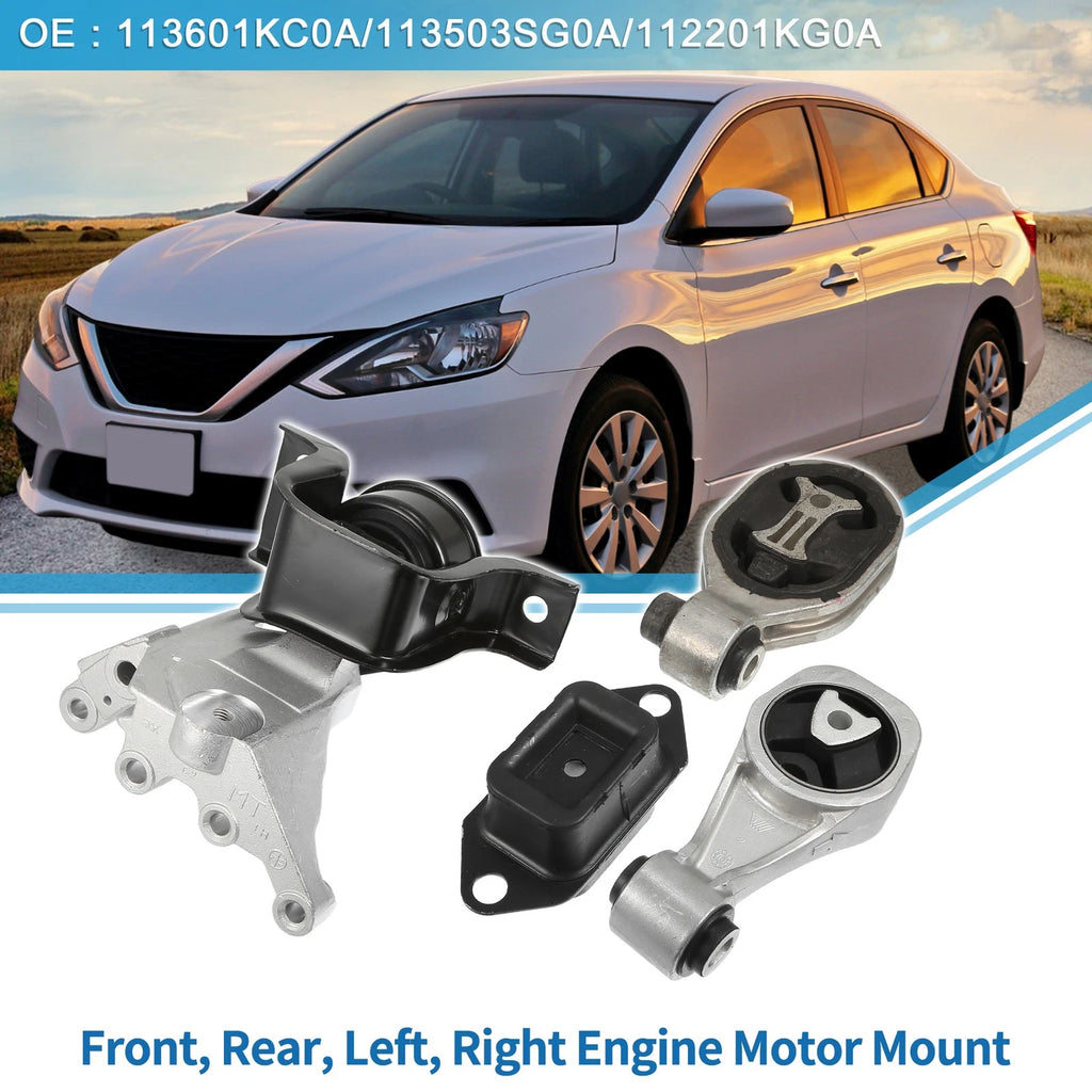 Engine Motor Mount Set for Nissan Juke 1.6L (2011–2017) & Sentra