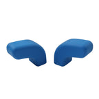 Front Bumper Tow Hook Covers for Jeep Wrangler JK JL JT (2007-2023) Blue