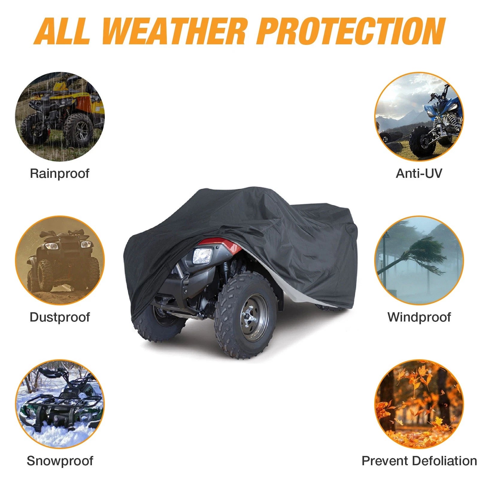 Large Waterproof ATV Cover for Yamaha Raptor 350 660R 700 (2001–2023)