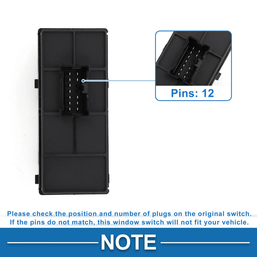 Front Side Power Window Switch for Nissan Murano (2015–2024) No. 254115AA0A