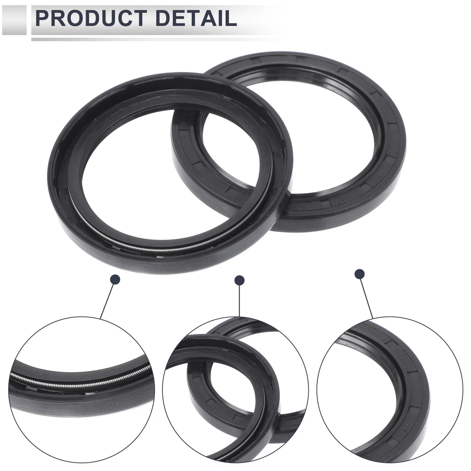 Set of 5 Oil Seal Rotary Shaft Seal NBR Rubber 60x80x8mm