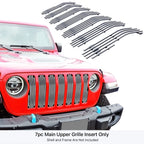 Upper Chrome Billet Grille Insert for Jeep Wrangler JL (2018-2024)