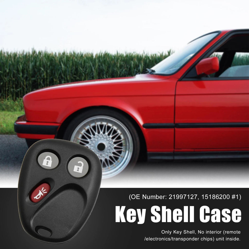 Car Key Fob Shell Case 21997127 for Chevrolet Cadillac GMC (3 Button)