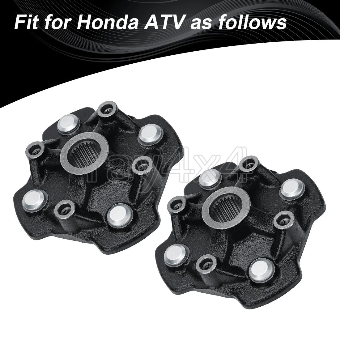 2 Front Wheel Hubs for Honda TRX420TE1 TRX420TM1 Rancher 420 (2014–2024)