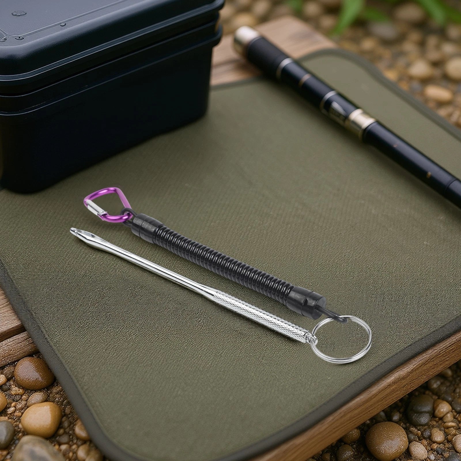 Stainless Steel Hook Remover Tool with Rope for Fishing Trips