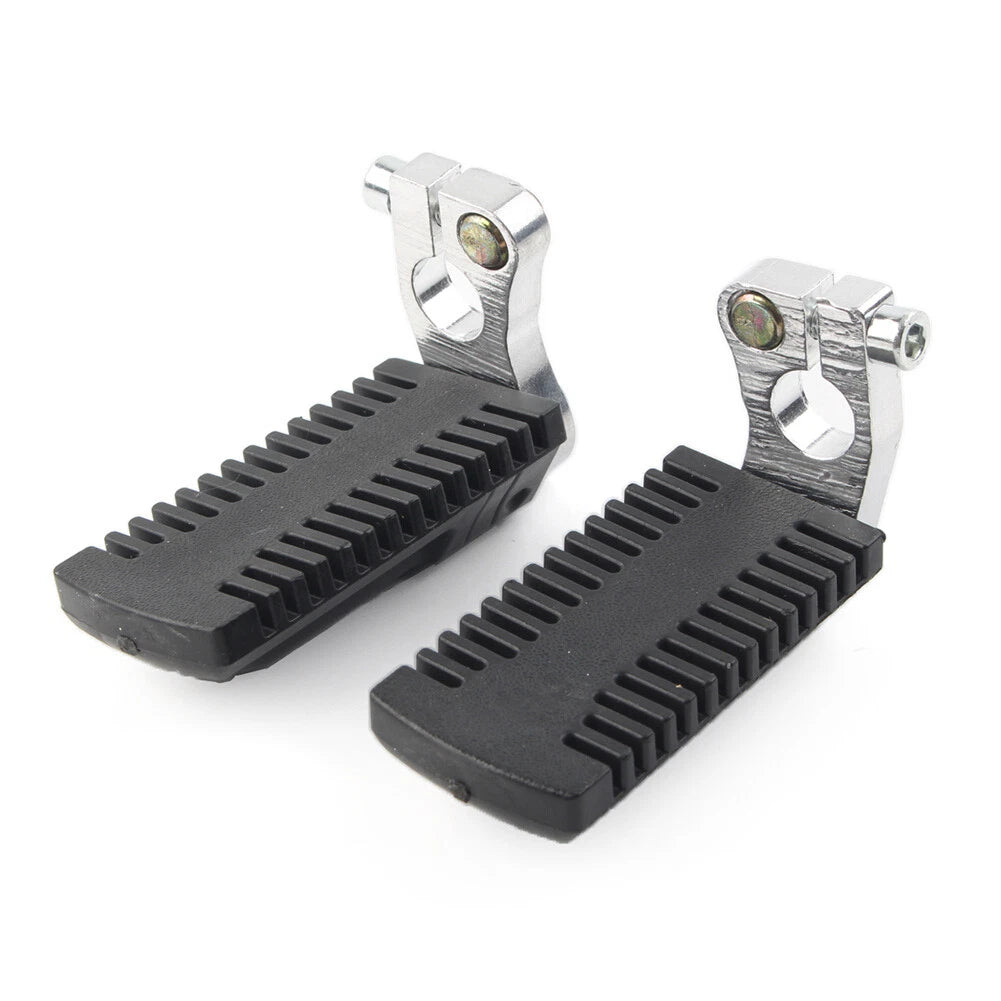 Foot Pegs Rest Pedals w/ Clamps for 43cc 47cc 49cc Pocket Dirt Bike (No Year)