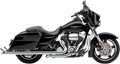 Cobra Dual Speedster Chrome Fishtail Exhaust for Harley Touring (2010–2016)