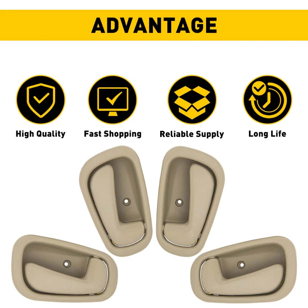 Set of 4 Front Door Handles for Toyota Corolla (1998–2002)